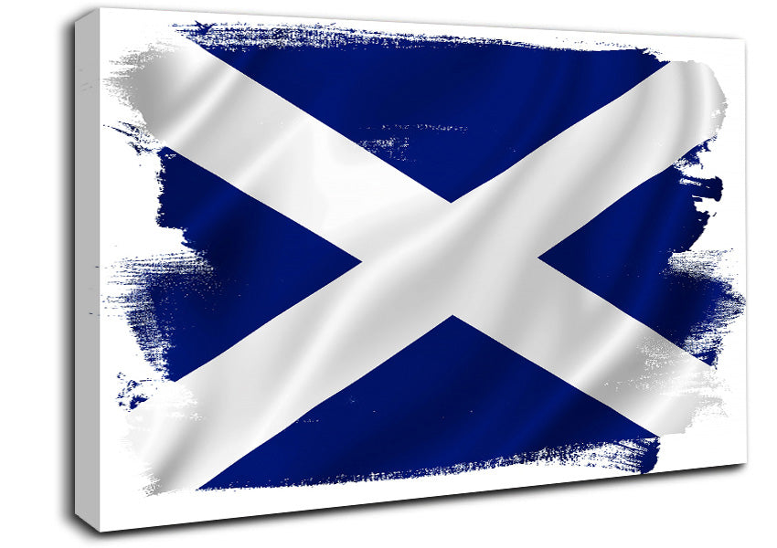 Scottish Flag 1 Canvas Wall Art
