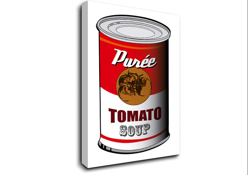Pop Art Tomato Soup Canvas Wall Art