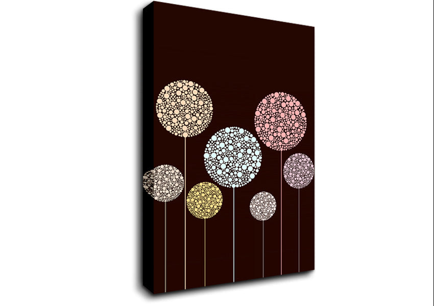 Pastel Flowers Canvas Wall Art