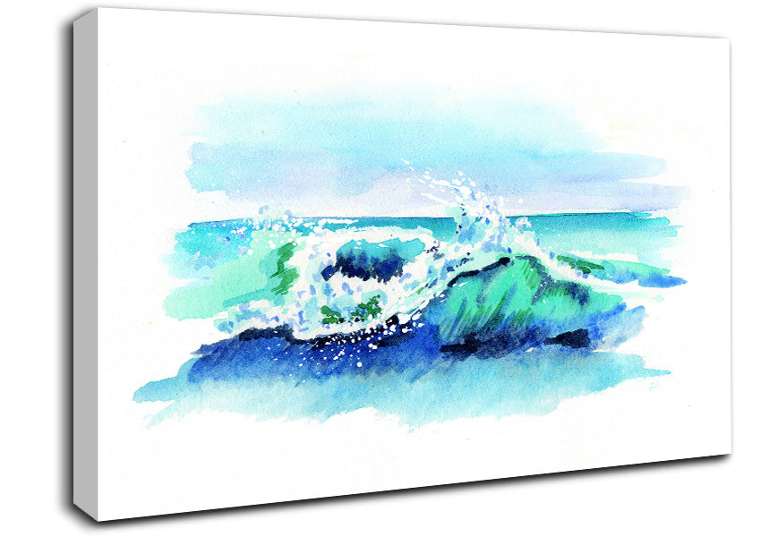 Movement In The Ocean Wave Canvas Wall Art