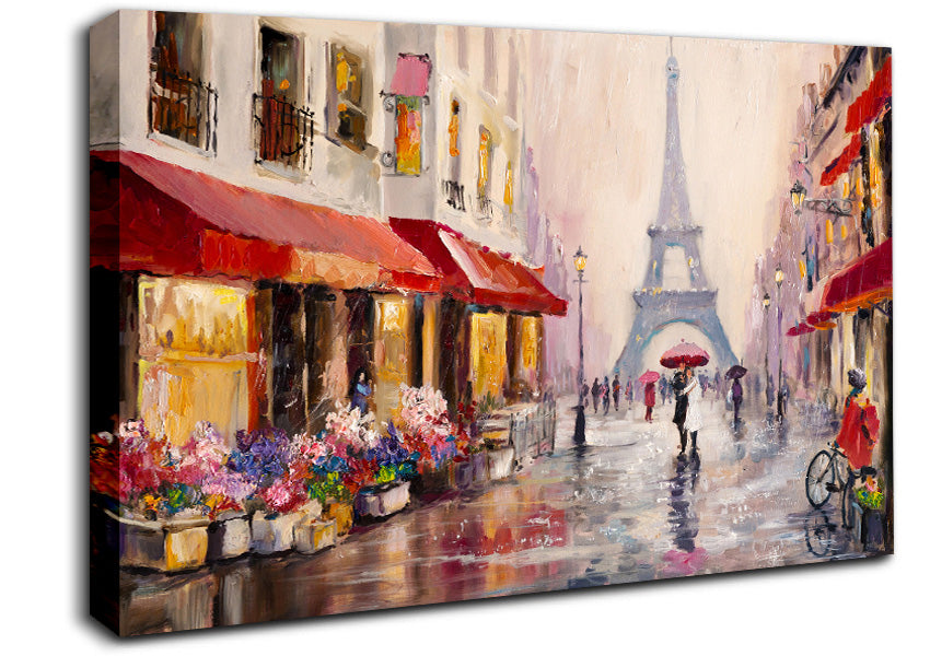 Paris Streets Canvas Wall Art