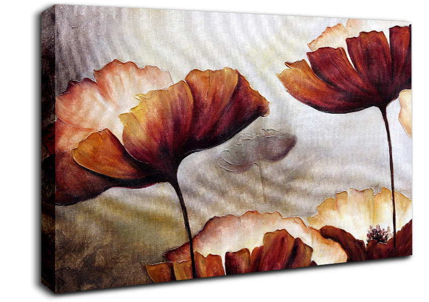 Chocolate Poppy Skies 2 Canvas Wall Art