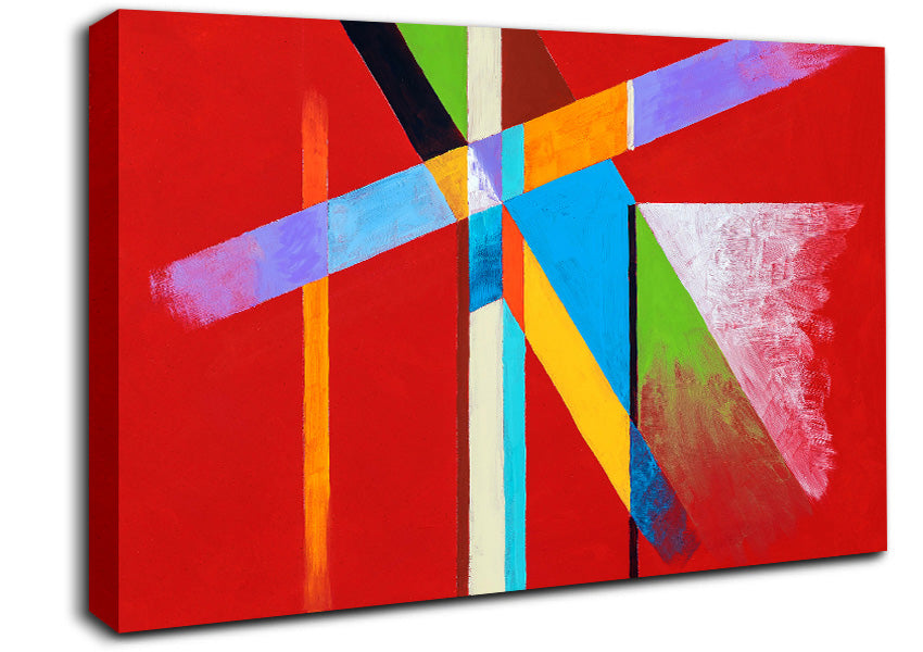 Coloured Lines Canvas Wall Art