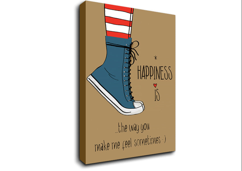 Happiness Is The Way You Canvas Wall Art