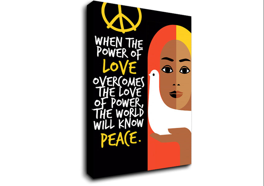 When The Power Of Love Canvas Wall Art