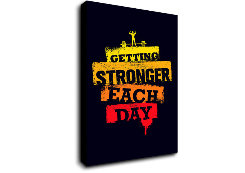 Getting Stronger Each Day Canvas Wall Art