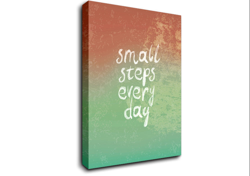 Small Steps Every Day Canvas Wall Art