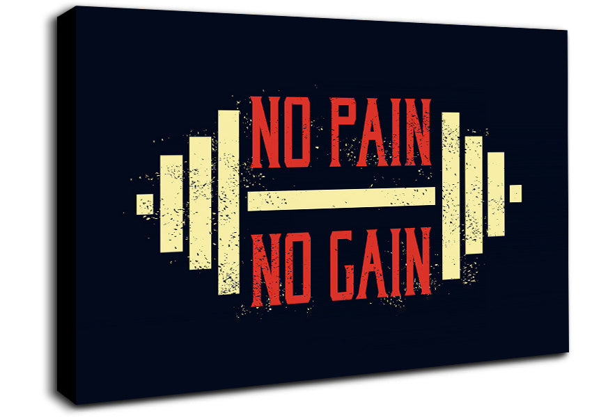 No Pain No Gain 2 Canvas Wall Art