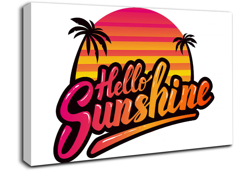 Hello Sunshine 2 Canvas Wall Art
