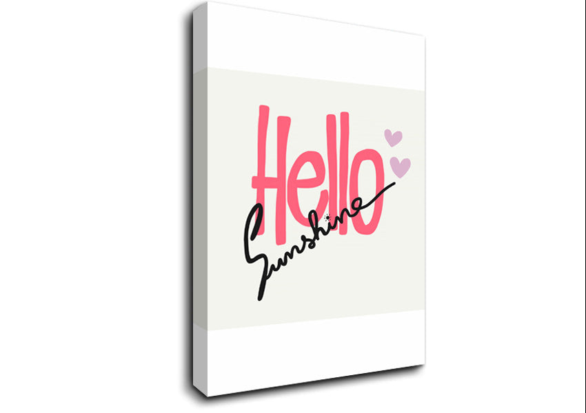Hello Sunshine 1 Canvas Wall Art