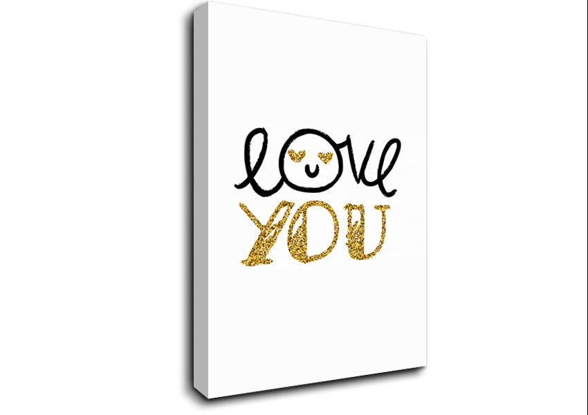 Love You 1 Canvas Wall Art