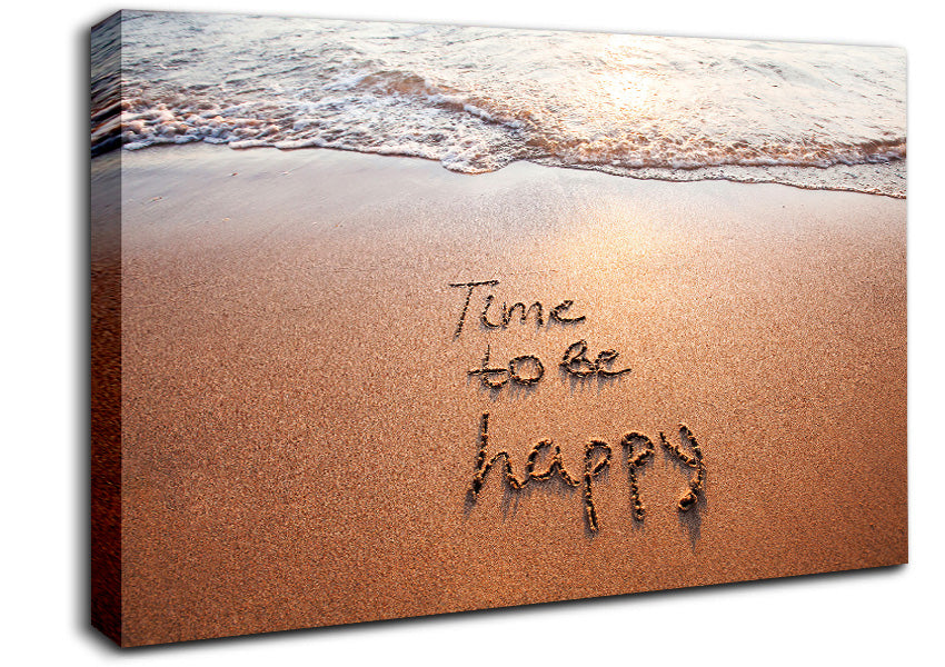 Time To Be Happy Canvas Wall Art