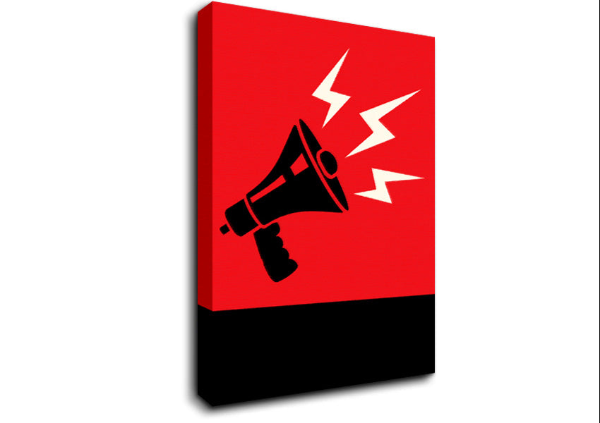 Megaphone Canvas Wall Art