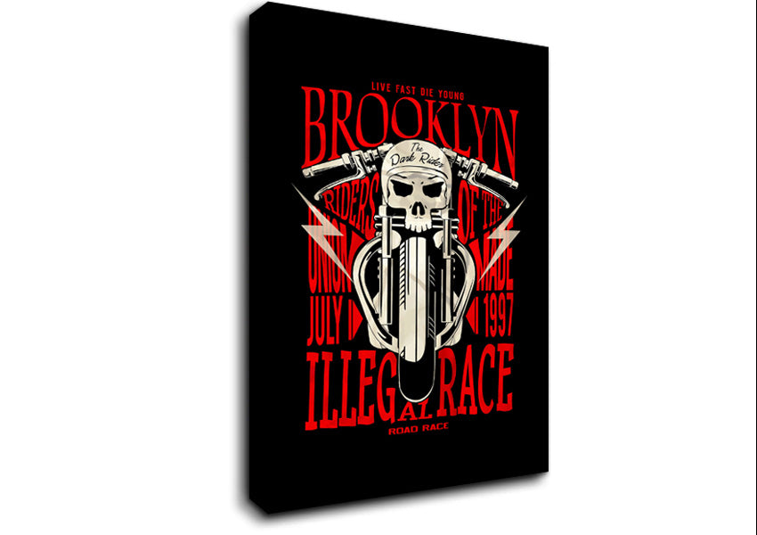Brooklyn The Dark Rider Canvas Wall Art