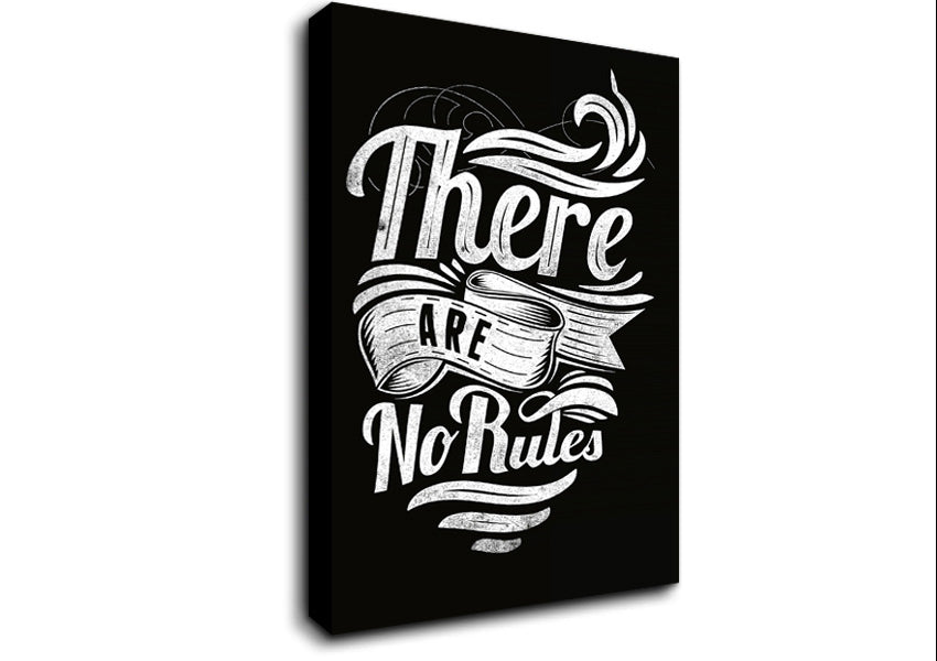 There Are No Rules Canvas Wall Art