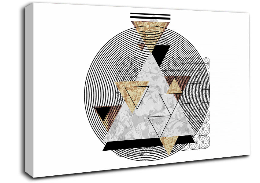 Pyramid Stack Canvas Wall Art