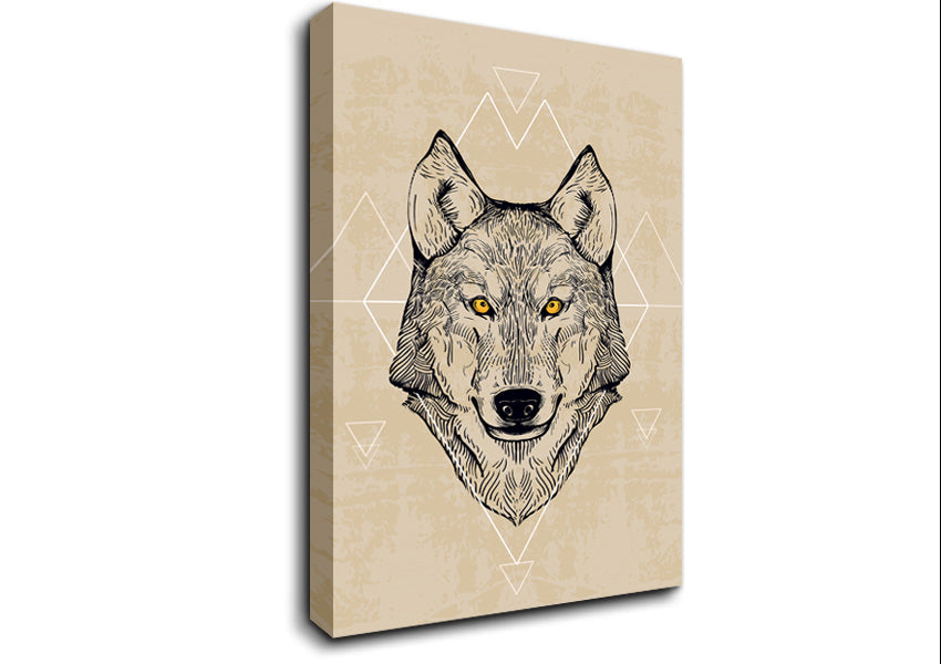 Wolf Head Canvas Wall Art