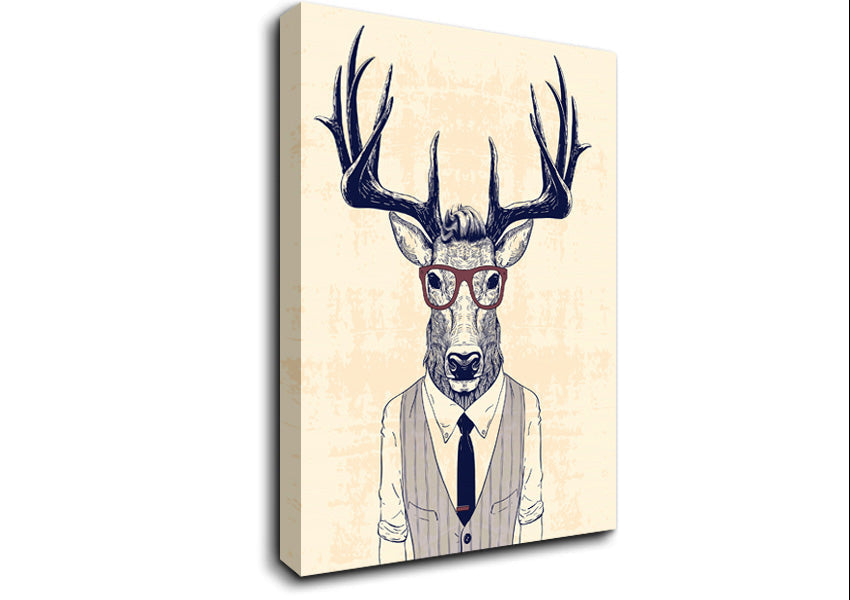 Stag Steve Canvas Wall Art