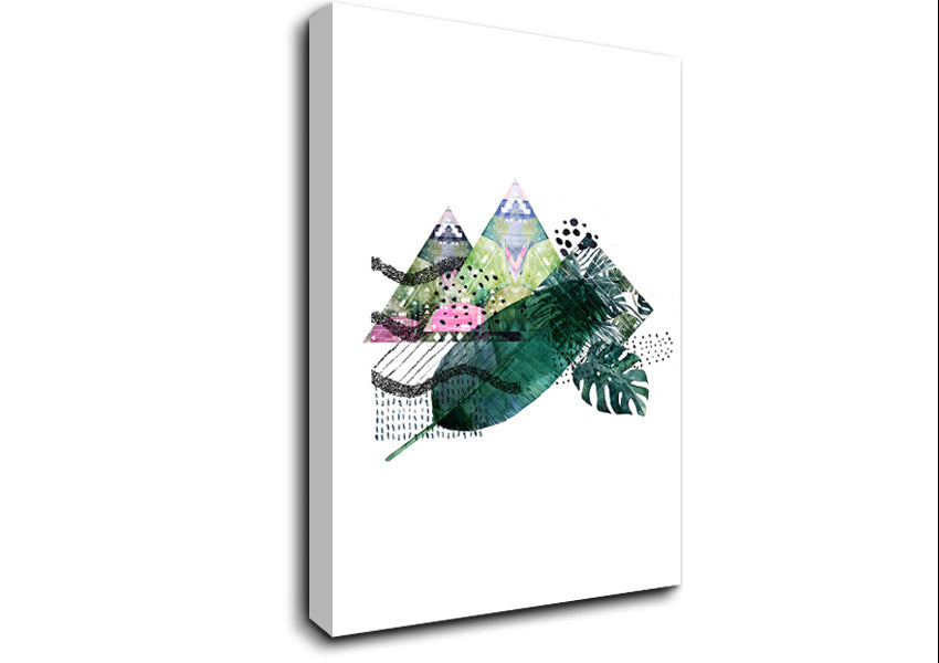 Feather Mountains Canvas Wall Art