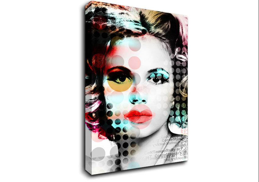 Pop Art Woman Canvas Wall Art