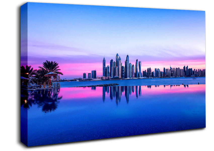 Reflections At Dusk Canvas Wall Art