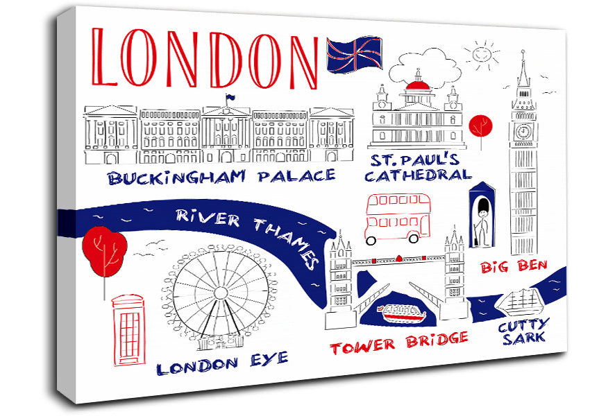 Things Not To Miss In The City Canvas Wall Art