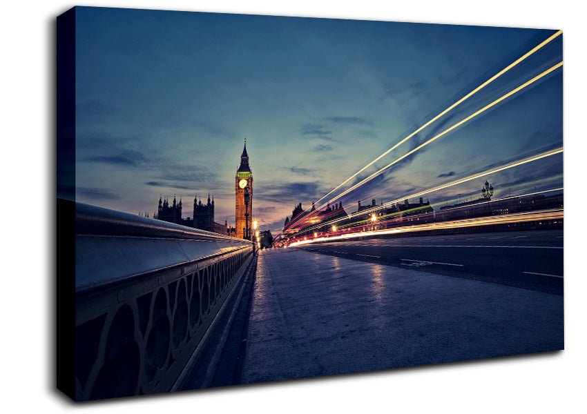 Big Ben Speed Of Light 8 Canvas Wall Art