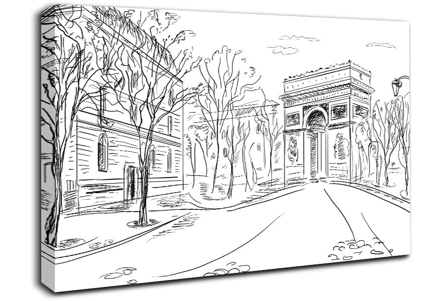 Arc De Triomphe 1 Canvas Wall Art