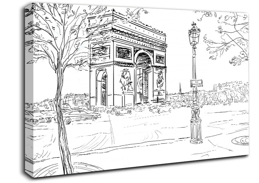 Arc De Triomphe 2 Canvas Wall Art