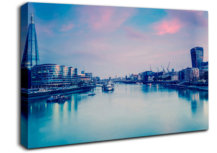 Over The Iconic Thames Canvas Wall Art