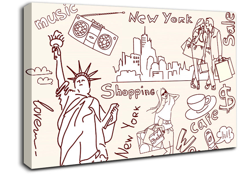 Love NY Canvas Wall Art