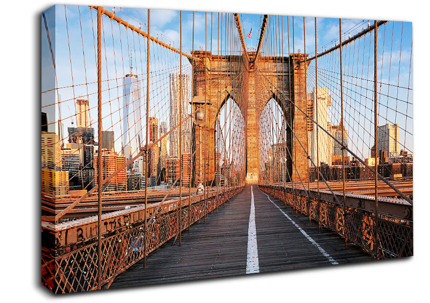 Brooklyn Bridge Structure Canvas Wall Art