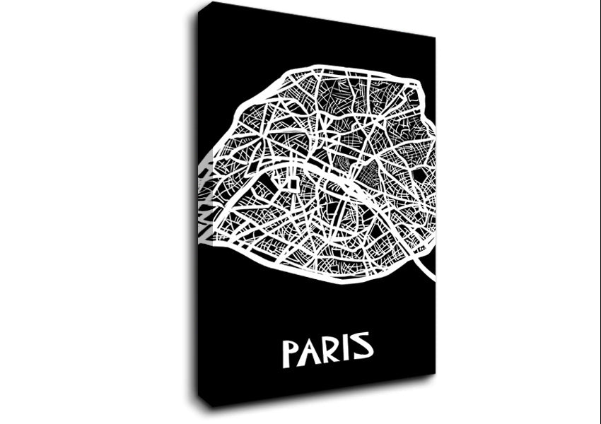 Map Of The City 7 Canvas Wall Art