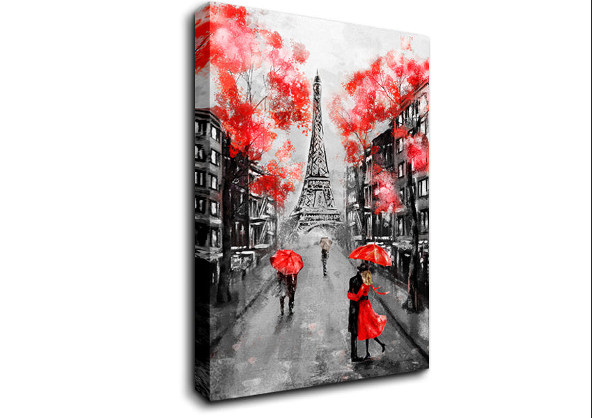 Eiffel Tower Streets 17 Canvas Wall Art