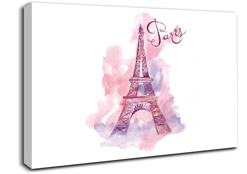Eiffel Tower Chic 1 Canvas Wall Art