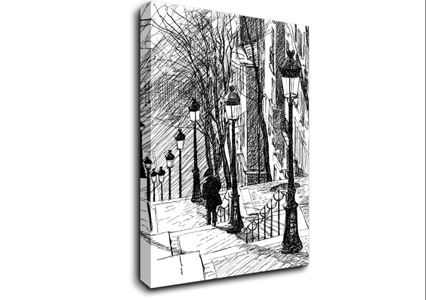 City Streets 1 Canvas Wall Art