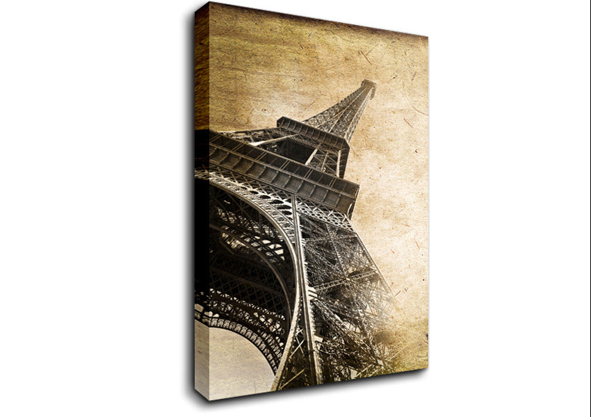 Eiffel Tower Retro 10 Canvas Wall Art