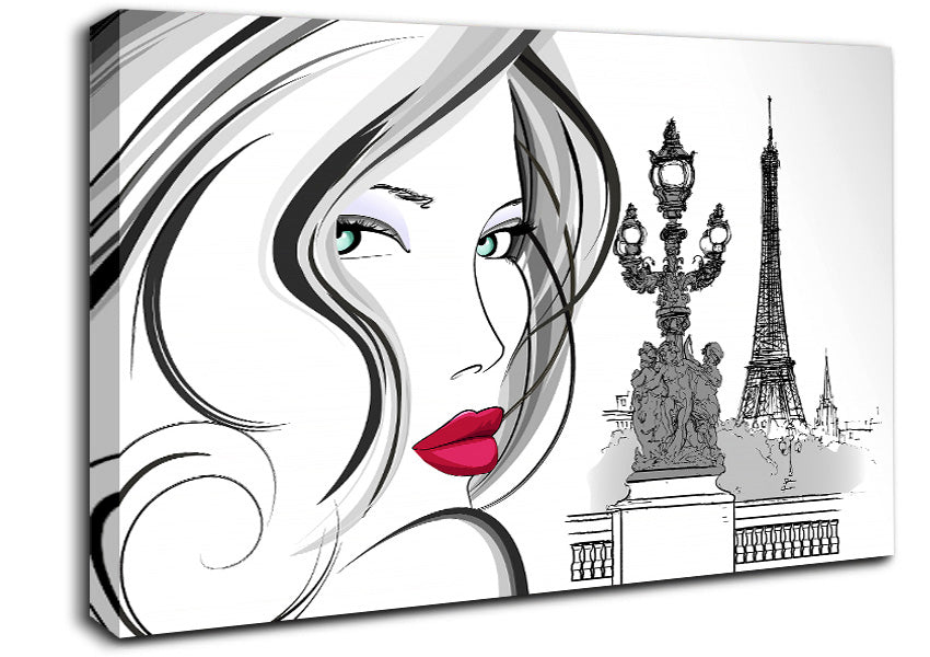 Eiffel Tower Chic 6 Canvas Wall Art
