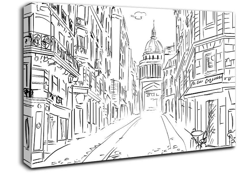 City Streets 9 Canvas Wall Art