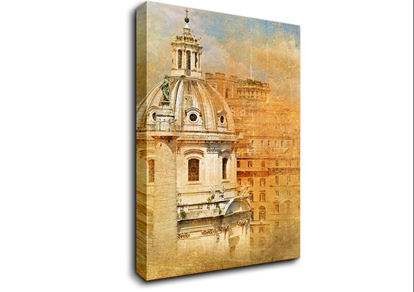 Ancient St Peters Basilica Canvas Wall Art