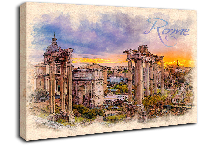 The Roman Forum Canvas Wall Art