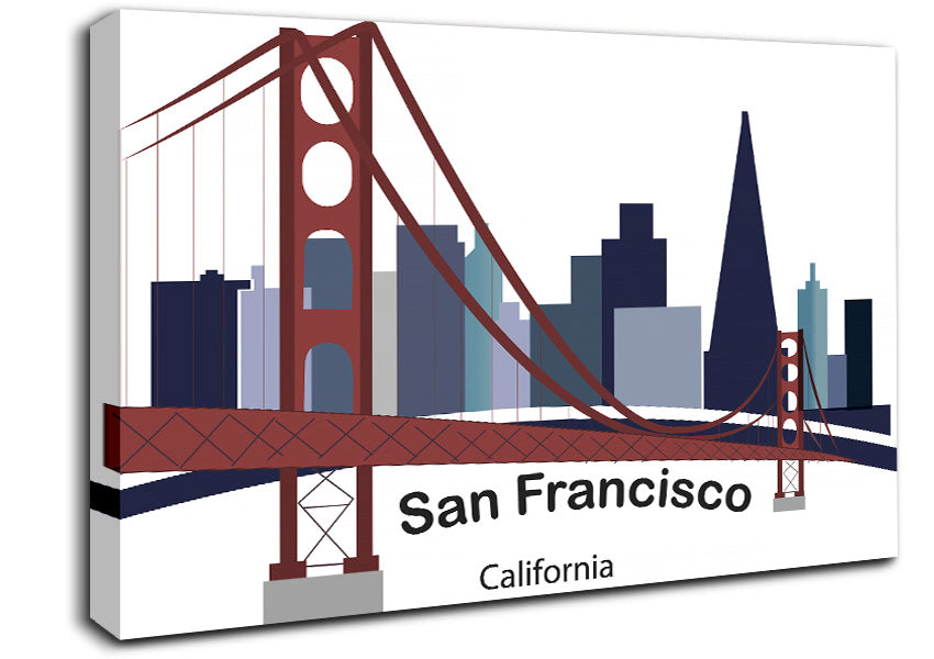 Golden Gate Bridge 5 Canvas Wall Art