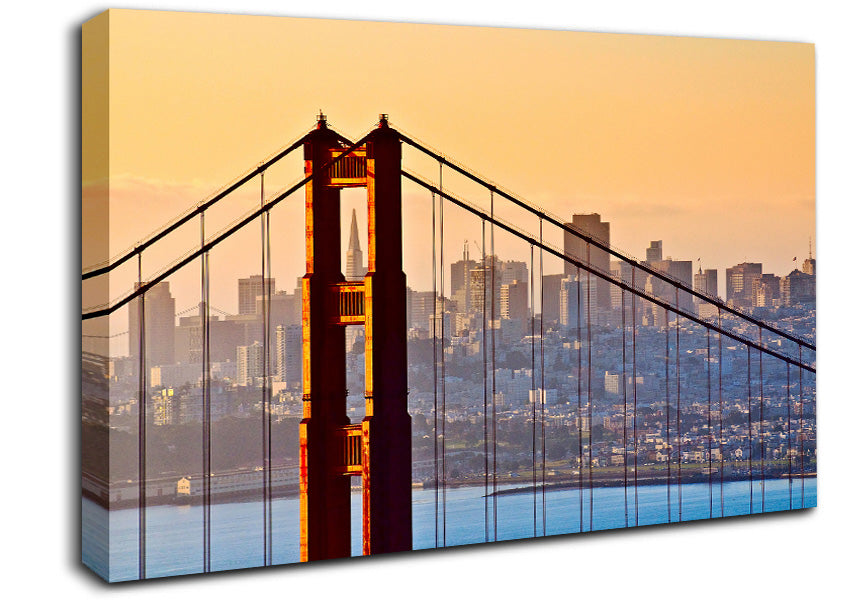 Golden Gate Bridge Structure Canvas Wall Art