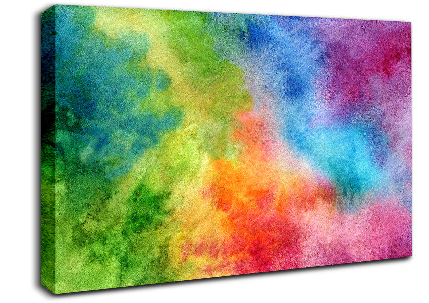 Powder Rainbow Canvas Wall Art