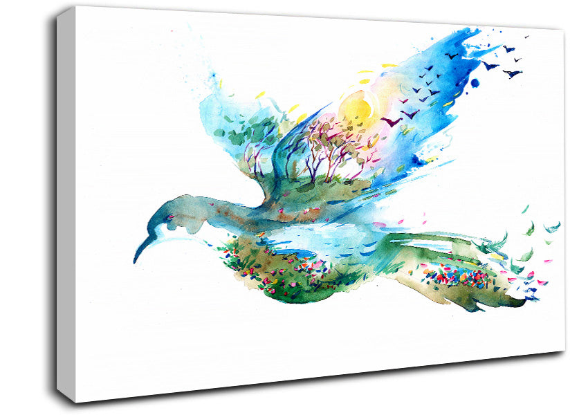 Dove Magic Canvas Wall Art