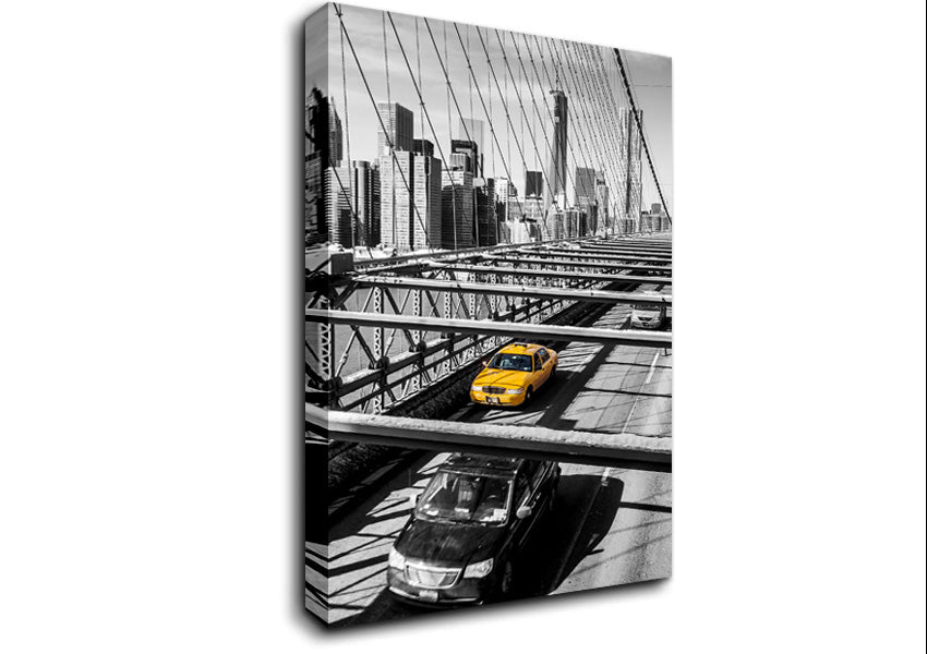 Yellow Cabs In New York 6 Canvas Wall Art