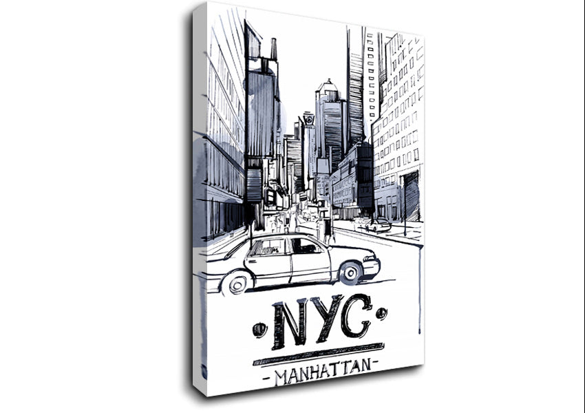 NYC Manhattan Canvas Wall Art