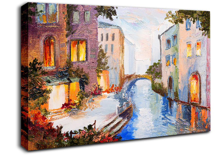 Watercolour Glow Canvas Wall Art