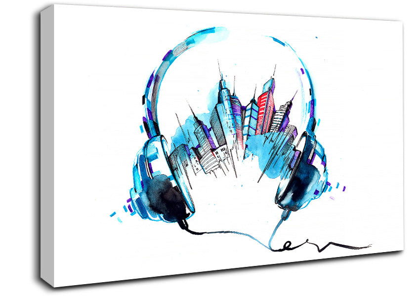 NYC Music Venues Canvas Wall Art