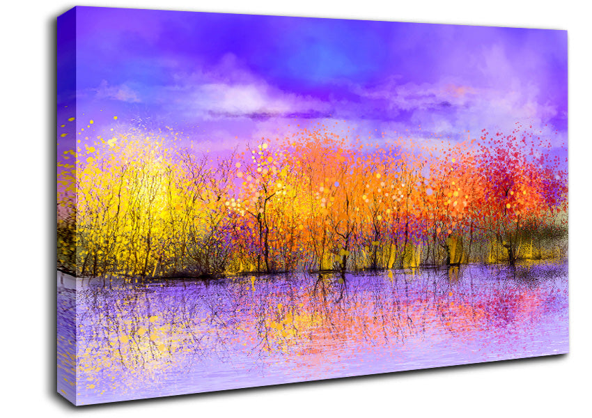 Sparkle Tree Reflections Canvas Wall Art